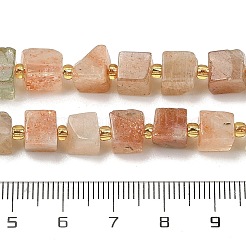 Natürliche Arusha Sonnenstein Perlen Stränge&nbsp;G-G053-B16-03