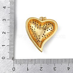 Pendenti in zirconi cubici trasparenti in micro pavè di ottone&nbsp;KK-S528-20G-B