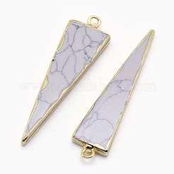 Pendentifs howlite synthétiques&nbsp;G-F582-G01-G-1