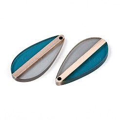 Resina trasparente e pendagli in legno&nbsp;RESI-T057-59A