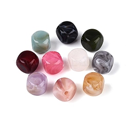 Perles acryliques opaques bicolores&nbsp;OACR-Q205-03