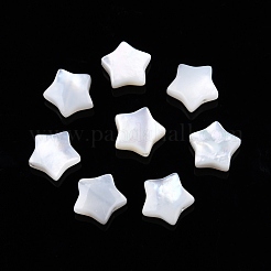 Natürlichen weißen Muschelperlen&nbsp;SSHEL-N032-54B
