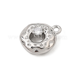 Messing micro pave klar zirkonia charme&nbsp;CU-CBA3D76-17P