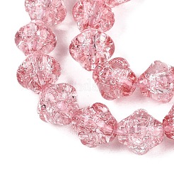 Transparentes craquements perles de verre brins&nbsp;GLAA-Q115-04A-07
