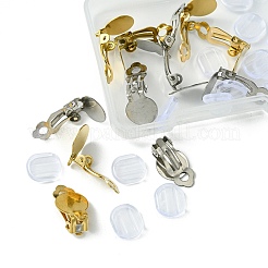 12 Stück 2 Farben 304 Edelstahl Ohrclip-BeZubehör&nbsp;STAS-FS0001-50