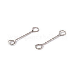 Breloques de connecteur en acier inoxydable 304 anti-ternissement&nbsp;STAS-G291-03A-P