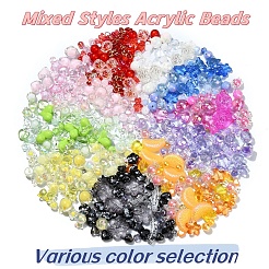 120 Stück 12 Stile gemischte Acrylperlen&nbsp;MACR-YW0003-05A