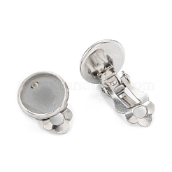 Montatura per orecchini a clip in acciaio inossidabile 304 anti-ossidazione&nbsp;STAS-G250-01P-A