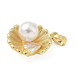 Pendentifs en laiton zircon cubique pavé&nbsp;KK-H076-02G