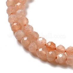 Natürliche Pfirsichmondstein Perlen Stränge&nbsp;X-G-J400-E16-02-3MM-01