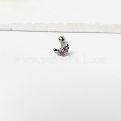Zungenringe in Herzform mit Engelsflügeln&nbsp;FS-WG901EE-04