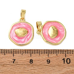 Pendentifs d'émail en laiton &nbsp;KK-F911-01C-G05