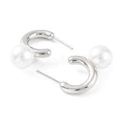 Boucles d'oreilles en laiton plaquées en rack pour femmes&nbsp;KK-Z038-15P