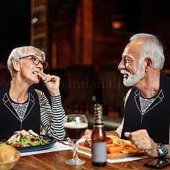 Bavaglini per adulti in poliestere per mangiare&nbsp;AJEW-WH0020-62C