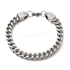 201 Edelstahl-Panzerkettenarmbänder für Herren&nbsp;STAS-T077-09P