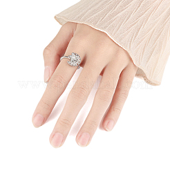 Drehbarer offener Ring mit Stern und Mond für Damen&nbsp;PW-WG4E599-02