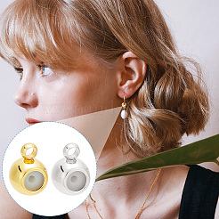 60 pz. 2 colori di ganci per tubi in ottone placcati in cremagliera&nbsp;KK-AR0003-61