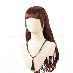 7 buddhistische Chakra-Halskette&nbsp;NJEW-JN03895-01