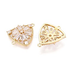 Verbindungsanhänger mit durchsichtigem Zirkonia-Pavé aus Messing&nbsp;KK-N284-09G