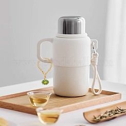 10 stücke 5 farben daisy legierung emaille anhänger tasse charme&nbsp;HJEW-LP00039