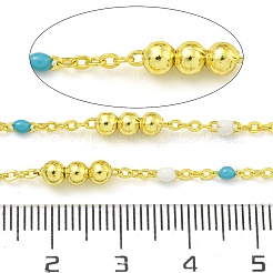 Catena a maglie rotonde in smalto di ottone&nbsp;CHC-G022-07G-18
