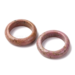 Natürlicher Rhodonit-Ring für Damen&nbsp;RJEW-P044-01B-11