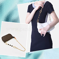 3 pz 3 stili luna stella cuore lega smaltata maglie catene di estensione per borsa&nbsp;AJEW-GA0008-26B