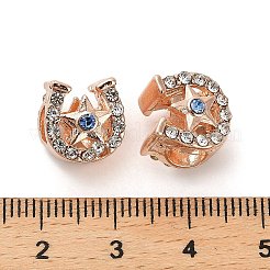 Legierung Rhinestone European Beads&nbsp;FIND-Q115-06RG