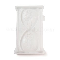 Valentinstag paar Sanduhr Form Display Dekoration DIY Silikon Statue Form&nbsp;LS-DIY-K072-03