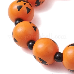 Ensemble de bracelets extensibles en bois et acrylique&nbsp;BJEW-JB10834