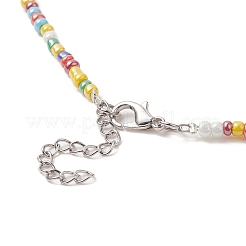 Collares de abalorios de vidrio mostacillas&nbsp;NJEW-JN04261