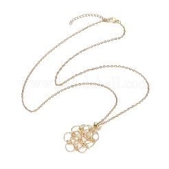 3 stücke 3 arten 304 edelstahl kabel kette halskette zeug&nbsp;NJEW-JN04934-01