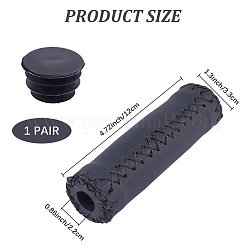 1 par de fundas de manillar de cuero sintético para bicicleta&nbsp;FIND-CL0001-64A