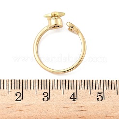 Drehbare Manschettenringe aus Messing für Damen&nbsp;RJEW-C132-02G
