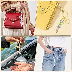 Porte-clés en alliage de 4 couleurs&nbsp;KEYC-CJ0001-08