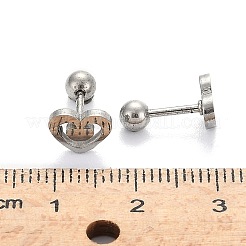 Anlaufgeschützte 201 Edelstahl Barbell Knorpel Ohrringe&nbsp;EJEW-R147-34