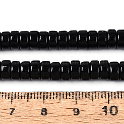 Chapelets de perles en verre opaque de couleur unie&nbsp;GLAA-N026-3x6mm-11