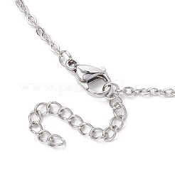 Nicht anlaufend 3 Stück 3 Stile 304 Edelstahl Kabelkette Makramee Beutel leer Steinhalter Halskette machen&nbsp;NJEW-JN04971