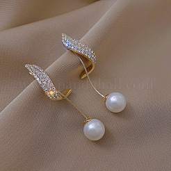 Orecchini pendenti in lega di cristallo e strass&nbsp;FS-WG37841-01