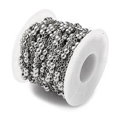 Cadenas de cable de acero inoxidable 304 con cuentas&nbsp;CHS-F020-10P