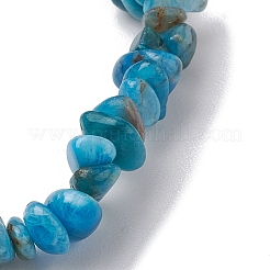 Stretch-Armbänder aus natürlichen Apatit-Chip-Perlen&nbsp;BJEW-JB10868-01