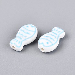 Porcellana fatti a mano perline di ceramica&nbsp;PORC-Q005-05D