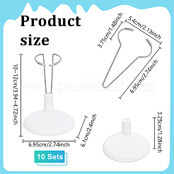 Mini espositore per bambole in plastica e metallo&nbsp;AJEW-WH0696-631B