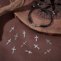 60 Stück 6 Stile 201 Edelstahl-Anschluss-Charms&nbsp;STAS-UN0061-94