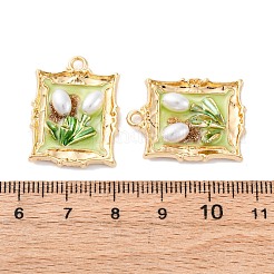 Pendentifs d'émail en alliage&nbsp;FIND-M060-02G