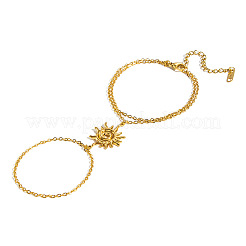 Bracelet de main double couche en acier inoxydable 304&nbsp;BN7044