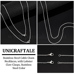 Colliers à chaîne en acier inoxydable 304&nbsp;NJEW-UN0001-45P