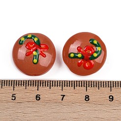 Cuentas de esmalte de lampwork navideñas hechas a mano&nbsp;LAMP-C020-03E