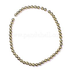 Chapelets de perles en hématite synthétique sans magnétiques&nbsp;G-S096-4mm-8