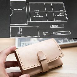 DIY Leder Geldbörse Acryl Vorlage&nbsp;TOOL-L007-04